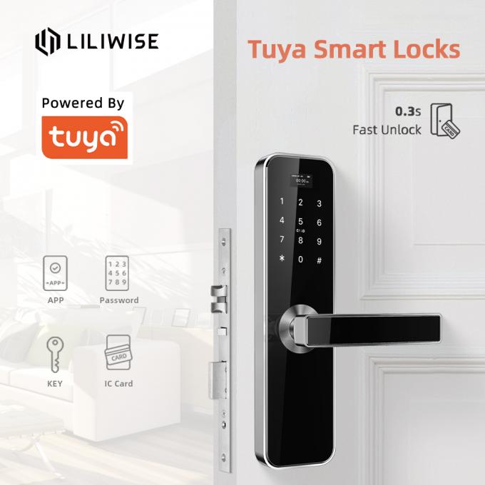 أقفال الأبواب الإلكترونية كلمة المرور Tuya Smart Door Lock لشقة فندقية مكتب مبنى المنزل قفل 0